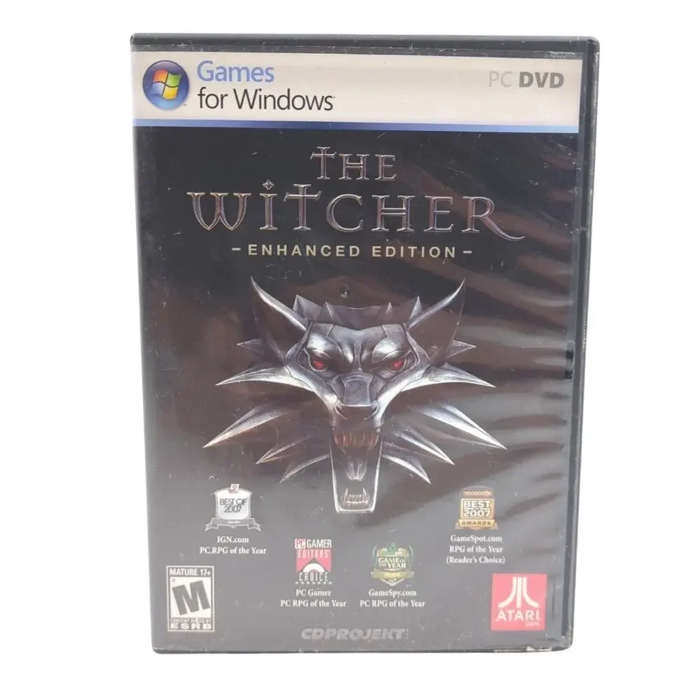 The Witcher Enhanced Edition PC DVD Video Game RPG Fantasy